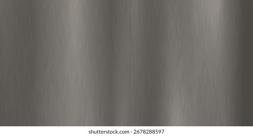 Fondo De Textura De Acero Cepillado Con Líneas De Vertical Y Gradiente Metálico Liso. Ideal para proyectos de diseño de Industrial, tecnología e interfaz de usuario. Ilustración vectorial.