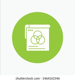 Brusher, Poster, Wallpaper, Fly white glyph icon. Vector Icon Template background