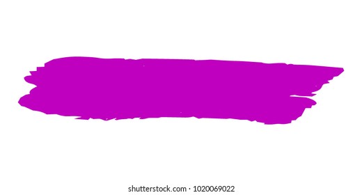 Brushes Grunge Paint stripe. Distressed Vector Brush Stroke. Pink Modern Textured banner. Dirty Artistic Design Elements. Creative Design Elements. Perfect For Logo, Banner, Icon. 