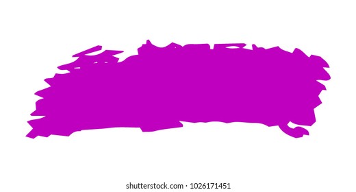 Brushes Grunge Paint stripe. Distressed Vector Brush Stroke. Pink Modern Textured banner. Dirty Artistic Design Elements. Creative Design Elements. Perfect For Logo, Banner, Icon. 
