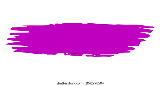 Brushes Grunge Paint stripe. Distressed Vector Brush Stroke. Pink Modern Textured banner. Dirty Artistic Design Elements. Creative Design Elements. Perfect For Logo, Banner, Icon. 