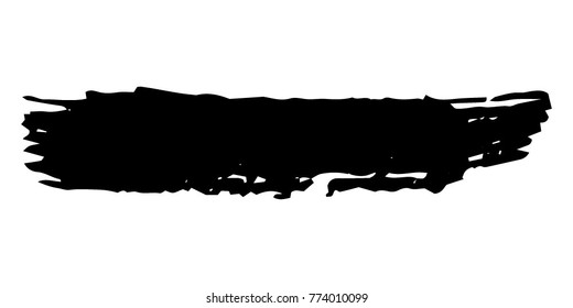 Brushes Grunge Paint stripe. Distressed Vector Brush Stroke. Black Modern Textured banner . Dirty Artistic Design Elements. Creative Design Elements. Perfect For Logo, Banner, Icon.