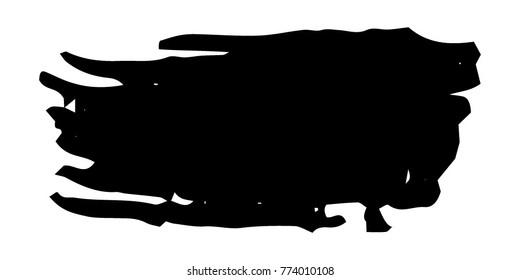 Brushes Grunge Paint stripe. Distressed Vector Brush Stroke. Black Modern Textured banner . Dirty Artistic Design Elements. Creative Design Elements. Perfect For Logo, Banner, Icon.