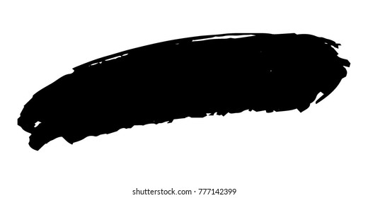 Brushes Grunge Paint stripe. Distressed Vector Brush Stroke. Black Modern Textured banner . Dirty Artistic Design Elements. Creative Design Elements. Perfect For Logo, Banner, Icon.