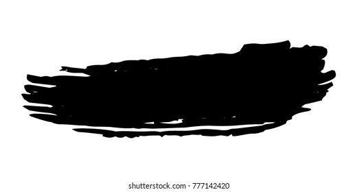 Brushes Grunge Paint stripe. Distressed Vector Brush Stroke. Black Modern Textured banner . Dirty Artistic Design Elements. Creative Design Elements. Perfect For Logo, Banner, Icon.
