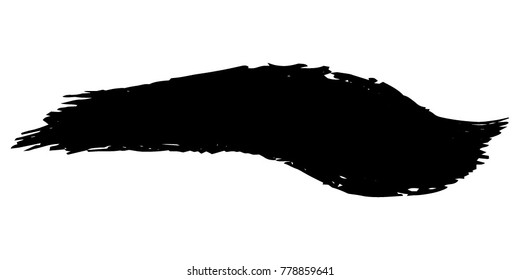 Brushes Grunge Paint stripe. Distressed Vector Brush Stroke. Black Modern Textured banner. Dirty Artistic Design Elements. Creative Design Elements. Perfect For Logo, Banner, Icon.