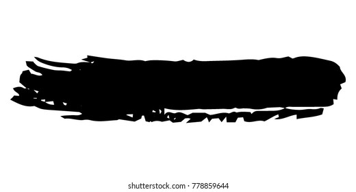 Brushes Grunge Paint stripe. Distressed Vector Brush Stroke. Black Modern Textured banner. Dirty Artistic Design Elements. Creative Design Elements. Perfect For Logo, Banner, Icon.