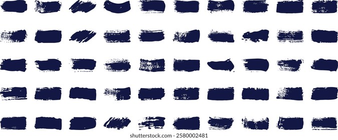 Brushes. Hand drawn painted strokes, box, bubble. Colorful texture paint frames. Grunge pen elements, marker shapes. Abstract brushes frames for text, banner for design