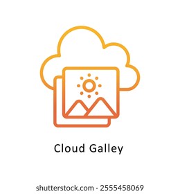 Brushes Holder Vector Gradient Outline Icon. Eps file 10