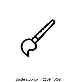 Brushes Icon. Line Art Style Design Isolated On White Background