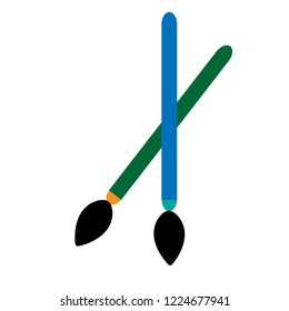 brushes icon logo