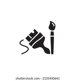 pinceles iconos símbolo vector elementos para web infográfica