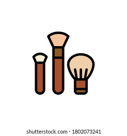 brushes outline icon. Elements of Beauty and Cosmetics illustration icon. Signs and symbols can be used for web, logo, mobile app, UI, UX