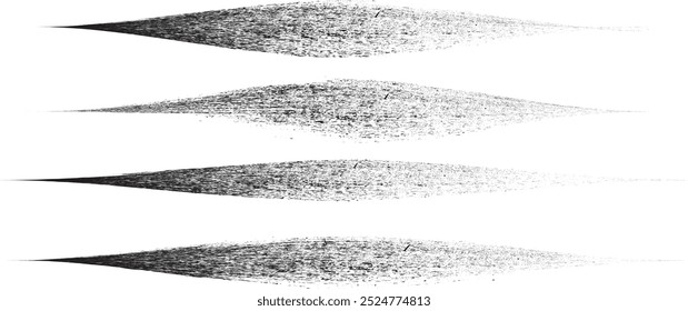 Brushes pack .Grunge Paint Roller set . Vector brush Stroke . Distressed banner . Black stripes with rough edges. paintbrush collection .Gradient brushes . Bulge lines . Distress textured strokes