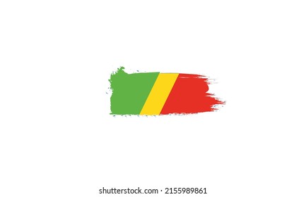 Brushes stroke flag vector logo design