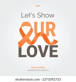 Brushing Away Skin Cancer. Vector Background Art