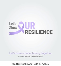 Brushing Away Stomach Cancer. Vector Background