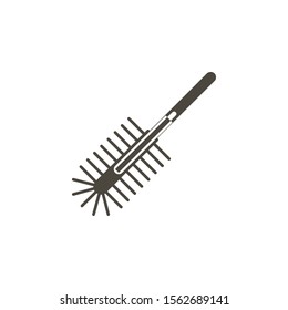 Brushing floor, cleaners, bathroom icon. Simple element illustration from UI concept.