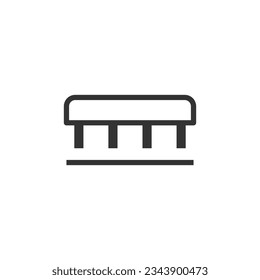 Brushing icon isolated on white background. Graphical symbols modern, simple, vector, icon for website design, mobile app, ui. Vector Illustration