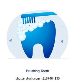 Pincel De Dientes Y Concepto De Icono Dental