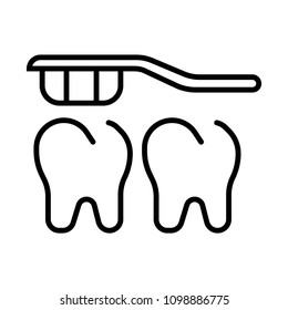 Brushing tooth icon