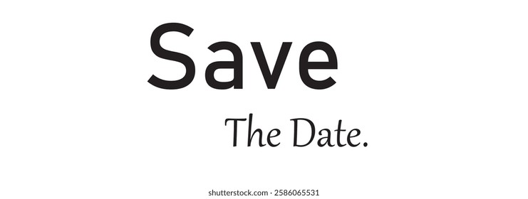 Brushpen Lettering Save the Date. Wedding font vector. Calligraphy script. Expressive Fancy Hand written typeface. Love couple.