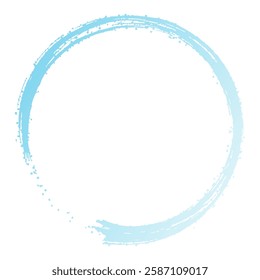 Brushstroke Circles, Japanese Decoration Material, Hand-Painted Circular Stroke Frame