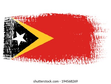 brushstroke flag East Timor