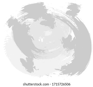 Brushstroke gray, vector abstract image. Light background with old surface texture in retro style for web design.