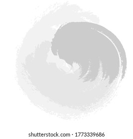 Brushstroke gray, vector abstract image. Light background with old surface texture in retro style for web design.