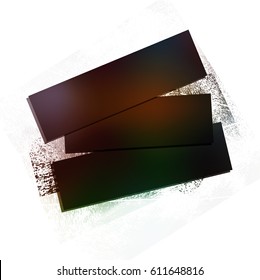 brushstroke and paper on a white  background, illustration, clip-art