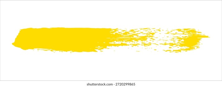 Plantilla de la pincelada: Anuncio amarillo de la raya.Eps10