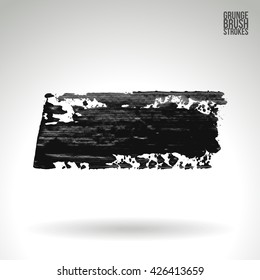 Brushstroke and texture. Vector design.