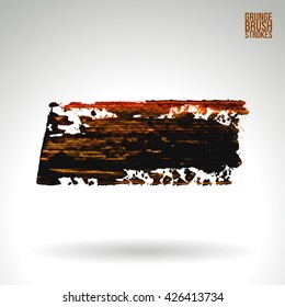 Brushstroke and texture. Vector design.