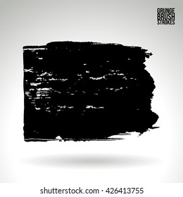 Brushstroke and texture. Vector design.