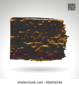 Brushstroke and texture. Vector design.