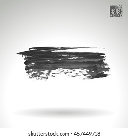 Brushstroke and texture. Vector design.