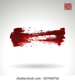 Brushstroke and texture. Vector design.