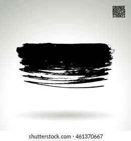 Brushstroke and texture. Vector design.