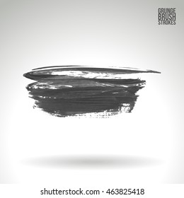 Brushstroke and texture. Vector design.