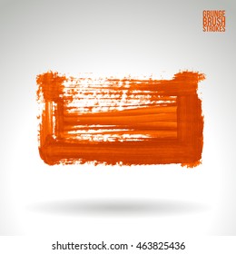 Brushstroke and texture. Vector design.
