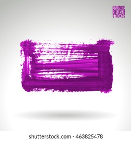 Brushstroke and texture. Vector design.