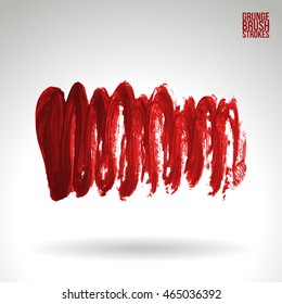 Brushstroke and texture. Vector design.