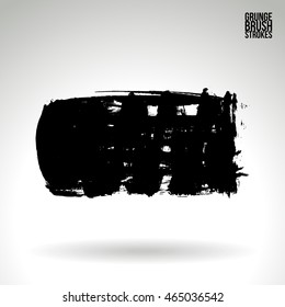 Brushstroke and texture. Vector design.