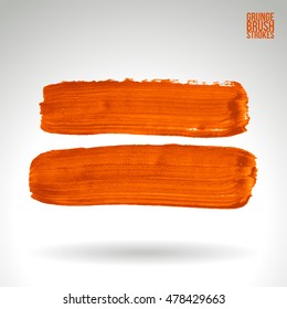 Brushstroke and texture. Vector design.