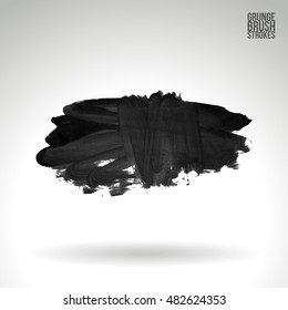 Brushstroke and texture. Vector design.