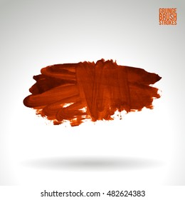 Brushstroke and texture. Vector design.