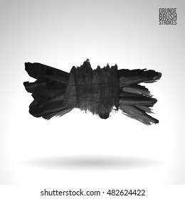 Brushstroke and texture. Vector design.