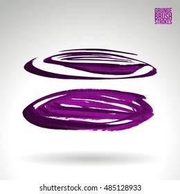 Brushstroke and texture. Vector design.