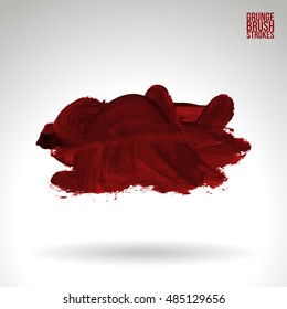 Brushstroke and texture. Vector design.